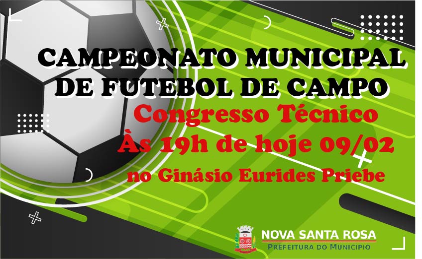 Congresso técnico será realizado em Passo de Torres para resolver últimos  detalhes do Campeonato Municipal de Futebol de Campo - Prefeitura de Passo  de Torres/SC