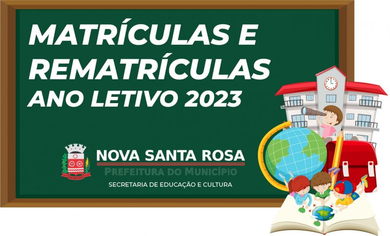 Confira O Calendário Das Matrículas E Rematrículas Na Rede Municipal De Ensino De Nova Santa 1093