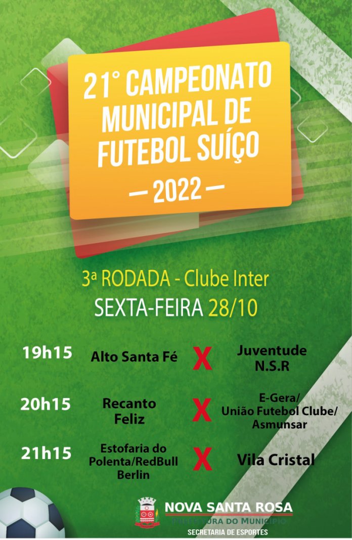 Hoje tem nova rodada do Campeonato de Futebol Suíço - Portal Click 3