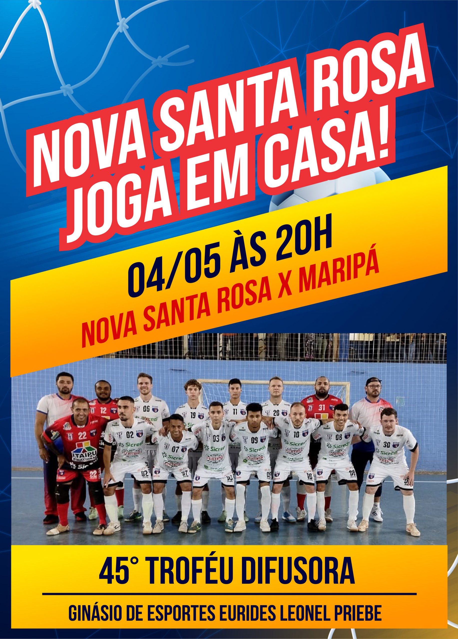 TROFÉU DIFUSORA: Frigorosa/ Copagril/ Nova Santa Rosa Futsal joga