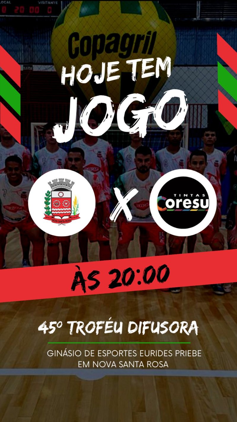 TROFÉU DIFUSORA: Frigorosa/ Copagril/ Nova Santa Rosa Futsal joga