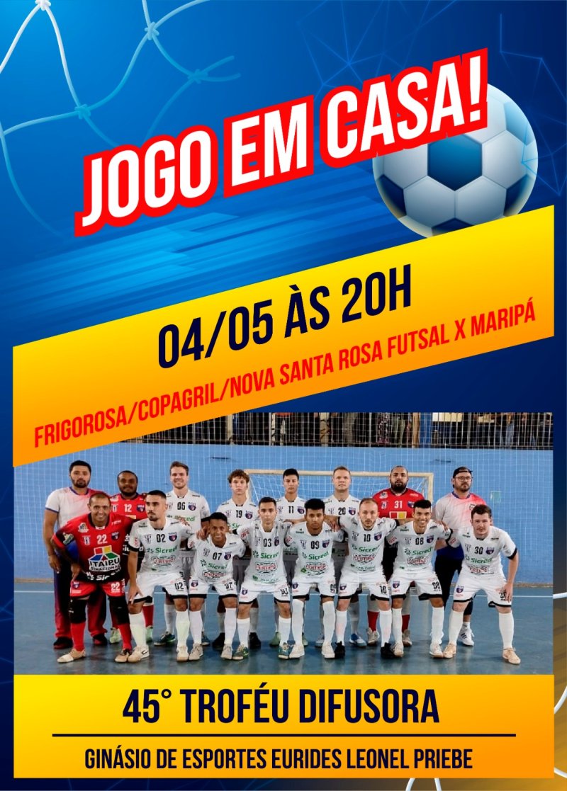 TROFÉU DIFUSORA: Frigorosa/ Copagril/ Nova Santa Rosa Futsal joga