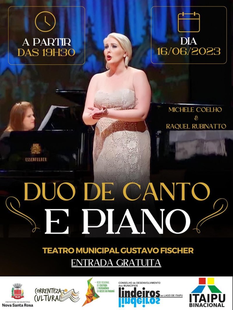 GRATUITO Apresenta o de canto l rico Duo de Canto e Piano