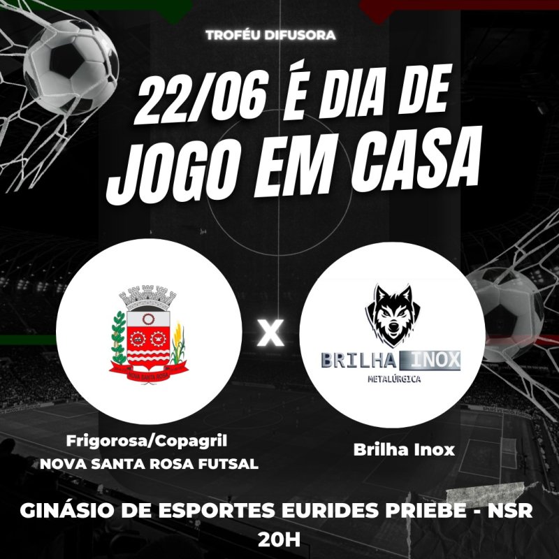 TROFÉU DIFUSORA: Frigorosa/ Copagril/ Nova Santa Rosa Futsal joga