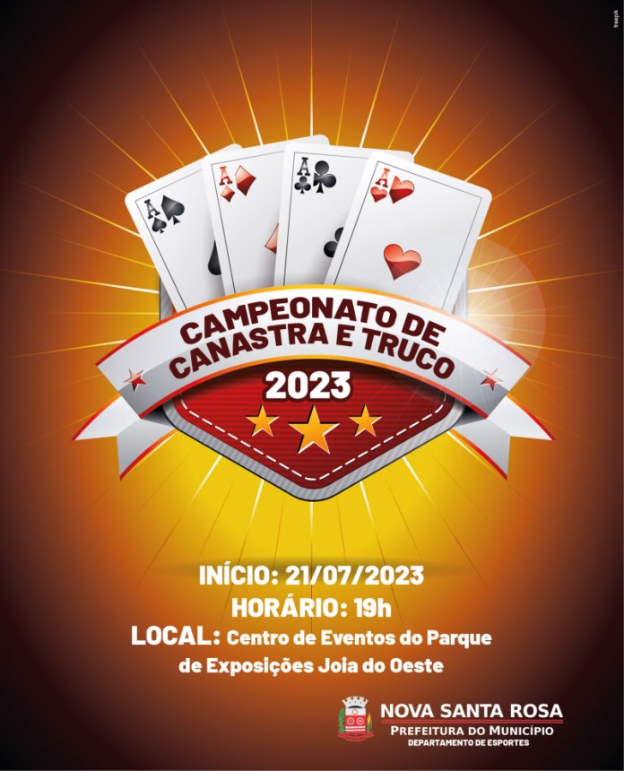 Torneio de Truco em Duplas tem nova data: 26 de novembro. Inscreva-se!