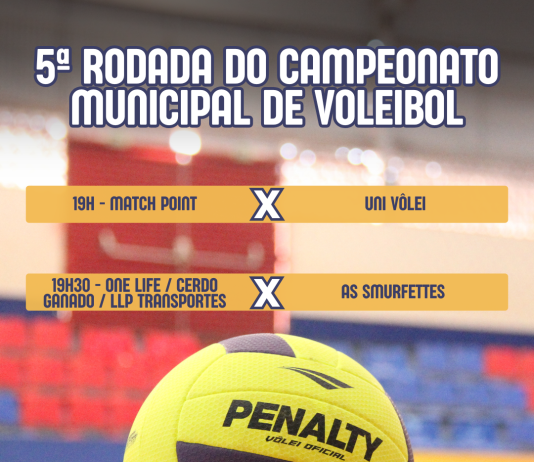 Municipal de Voleibol tem sequência nesta segunda-feira (22) com jogos pelo feminino