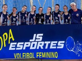 Sub-14 de Nova Santa Rosa conquista o primeiro lugar na segunda etapa da Copa JS Esportes de Voleibol