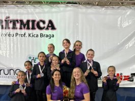 Ginastas de Nova Santa Rosa brilham na Copa Escolar de Ginástica Rítmica em Marialva