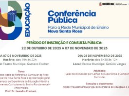 Comunidade nova-santa-rosense é convidada a debater o Referencial Curricular durante Conferência Municipal da Educação