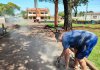 Em obras: Praça da Bíblia receberá novas instalações elétricas e câmeras de segurança