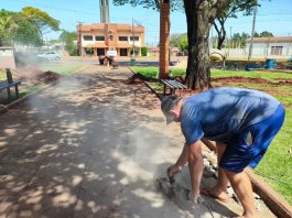 Em obras: Praça da Bíblia receberá novas instalações elétricas e câmeras de segurança