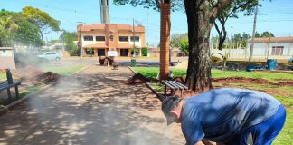 Em obras: Praça da Bíblia receberá novas instalações elétricas e câmeras de segurança