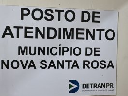 Posto do Detran de Nova Santa Rosa estará sem atendimento entre os dias 22 de outubro e 12 de novembro