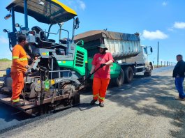Iniciada a obra de pavimentação asfáltica na Estrada Planalto saída para Bandeirantes