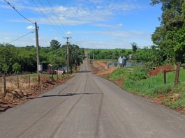 Concluída a obra de pavimentação asfáltica em trecho da Linha Sanga Vera