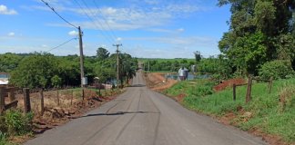 Concluída a obra de pavimentação asfáltica em trecho da Linha Sanga Vera