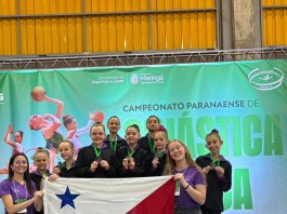 Ginastas de Nova Santa Rosa conquistam pódios no Campeonato Paranaense Estreantes de Ginástica Rítmica