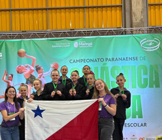 Ginastas de Nova Santa Rosa conquistam pódios no Campeonato Paranaense Estreantes de Ginástica Rítmica
