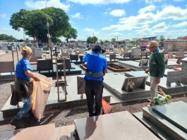 Preparativos finais para o Dia de Finados
