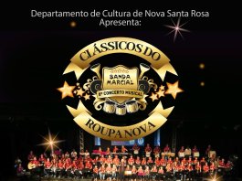 8º Concerto Musical da Banda Marcial com o tema “Clássicos do Roupa Nova” acontece neste sábado (29) em Nova Santa Rosa