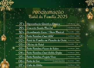 Nova Santa Rosa divulga programação oficial do Natal da Família 2025