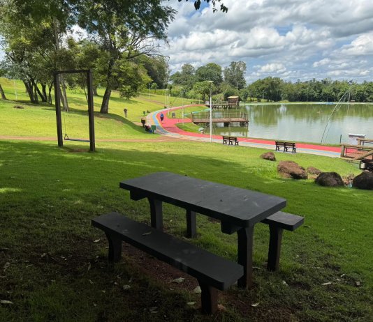 Lago Municipal de Nova Santa Rosa recebe melhorias e ganha novo visual