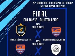Finais do Campeonato Municipal de Futsal acontecem na noite de hoje em Nova Santa Rosa