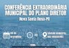Conferência Extraordinária Municipal do Plano Diretor de Nova Santa Rosa acontecerá na próxima terça-feira (09)