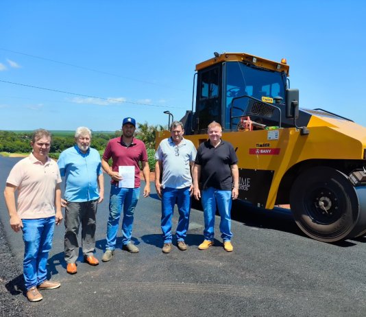 Obras na rodovia entre Alto Santa Fé e Santa Rita do Oeste estão na fase final