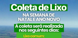 Prefeitura divulga cronograma de coleta de lixo na semana de Natal e Ano Novo