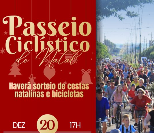 Tradicional Passeio Ciclístico de Natal acontece neste sábado em Nova Santa Rosa