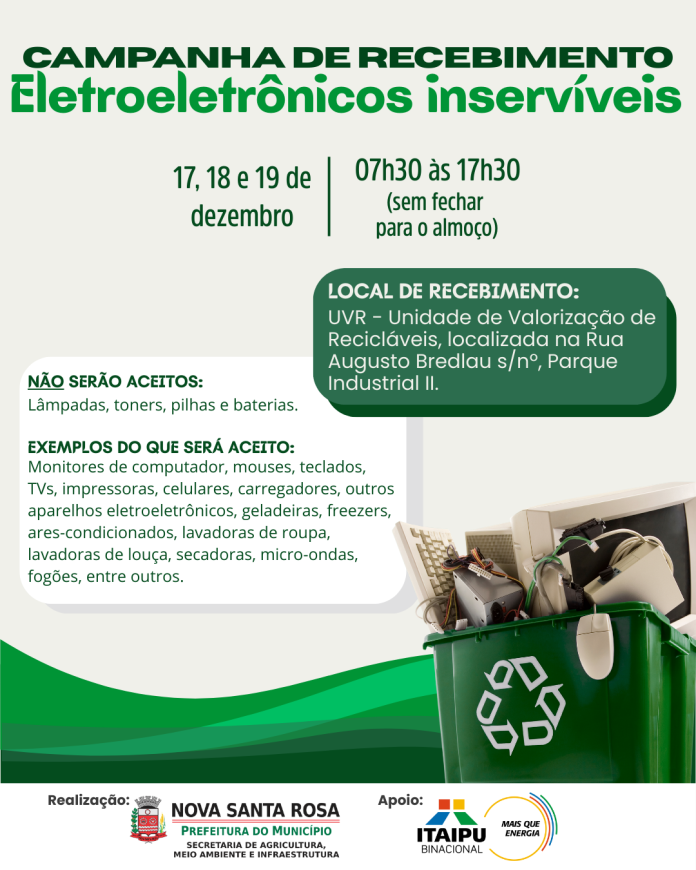 Post para o Instagram reciclagem de lixo moderno verde
