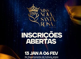 Inscrições abertas para o Concurso Miss Nova Santa Rosa 2026