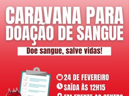 Grupo de Doadores de Sangue Missão Salva-Vidas informa que haverá caravana para Toledo no dia 24 de fevereiro