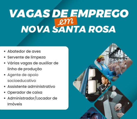 Agência do Trabalhador inicia março com novas oportunidades de emprego em Nova Santa Rosa
