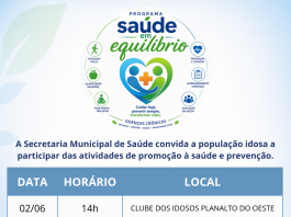 Programa Saúde em Equilíbrio levará atendimentos e orientações aos idosos da sede e distritos de Nova Santa Rosa
