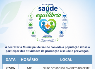 Programa Saúde em Equilíbrio levará atendimentos e orientações aos idosos da sede e distritos de Nova Santa Rosa
