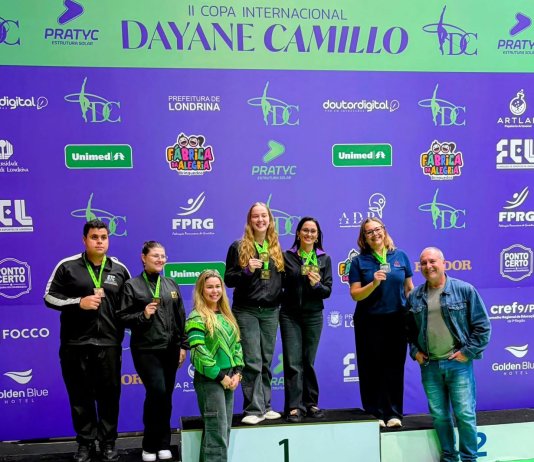 Equipe de Ginástica Rítmica de Nova Santa Rosa conquista dois títulos coletivos e vários pódios na Copa Internacional Dayane Camillo