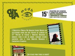 Biblioteca Pública de Nova Santa Rosa receberá sessões gratuitas da 15ª Mostra Cinema e Direitos Humanos