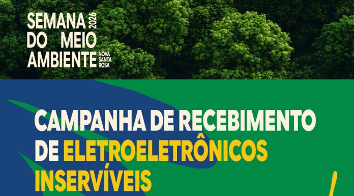 Campanha de recebimento de eletroeletrônicos inservíveis segue até sexta-feira (12) em Nova Santa Rosa