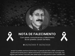 Prefeitura de Nova Santa Rosa decreta luto oficial pelo falecimento do ex-prefeito Jandir Dal Moro