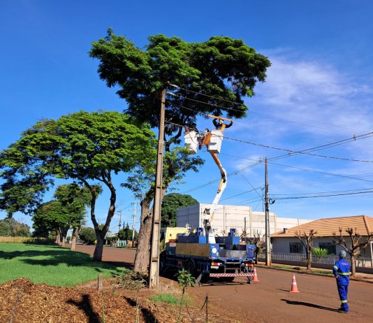 Mutirão de Poda da Copel mobiliza cerca de 80 profissionais em Nova Santa Rosa