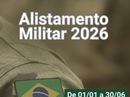 Jovens nascidos em 2008 devem se alistar até 30 de junho
