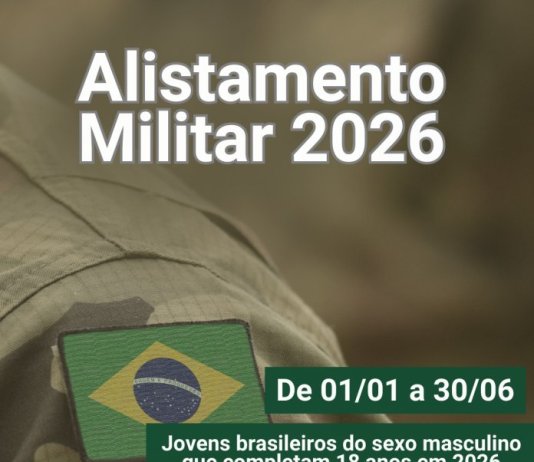 Jovens nascidos em 2008 devem se alistar até 30 de junho