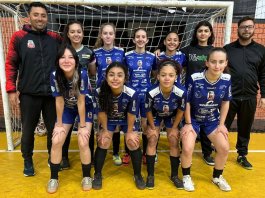 Equipe feminina de futsal de Nova Santa Rosa conquista 4º lugar nos Jogos da Juventude do Paraná
