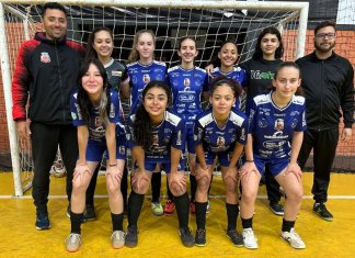 Equipe feminina de futsal de Nova Santa Rosa conquista 4º lugar nos Jogos da Juventude do Paraná