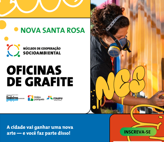 Inscrições estão abertas para Oficina de Grafite em Nova Santa Rosa