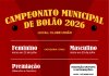 Inscrições estão abertas para o Campeonato Municipal de Bolão 2026